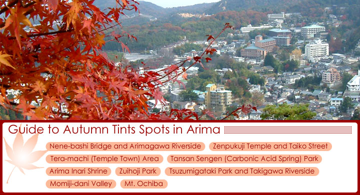 Index of Guide to Autumn Tints Spots in Arima