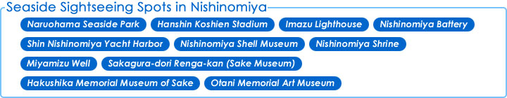 Index of Seaside Sightseeing Spots in Nishinomiya