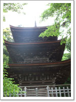 六条八幡神社 三重塔