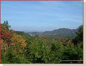 龍泉閣からの眺望 北摂の山々 紅葉