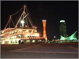 Night View of Kobe Harbor from Kobe Mosaic